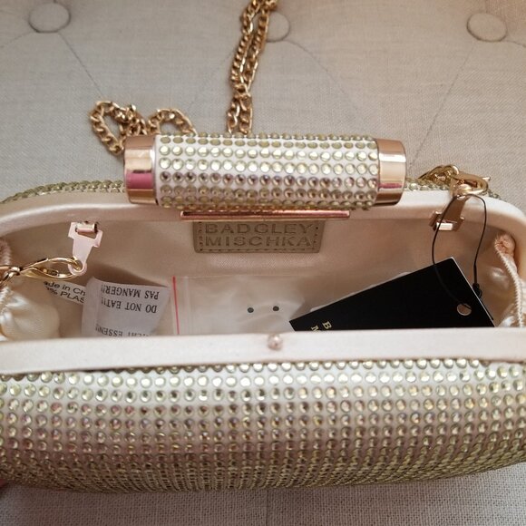 Badgley Mischka Gold Clutch - Picture 4 of 6